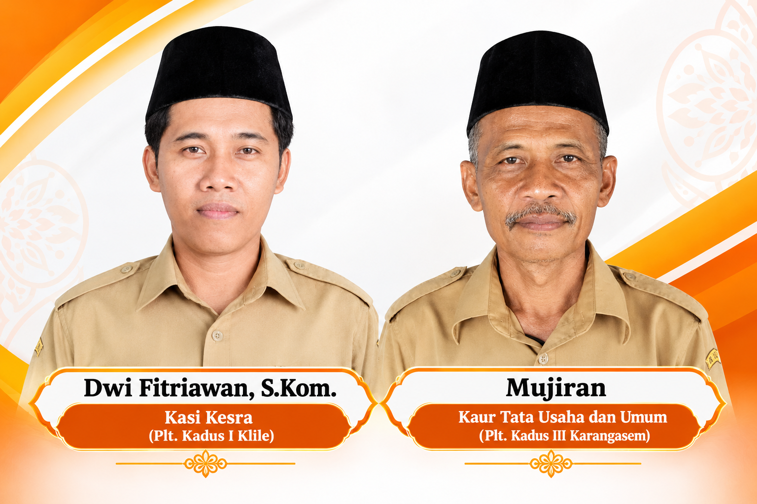 Kepala Desa Karangasem Tunjuk Plt. Kadus I Klile dan Plt. Kadus III Karangasem